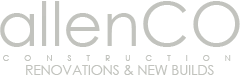 Transparent logo for allenco construction